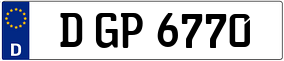 Truck License Plate